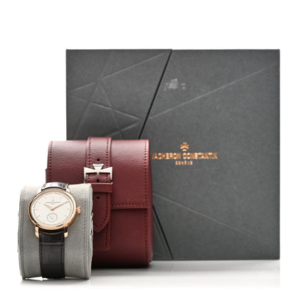 18K Pink Gold Alligator 38mm Patrimony Traditionnelle Manual Winding Watch 82172/000R-9382