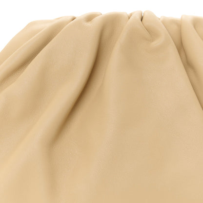Smooth Butter Calf The Pouch Oversized Clutch Almond