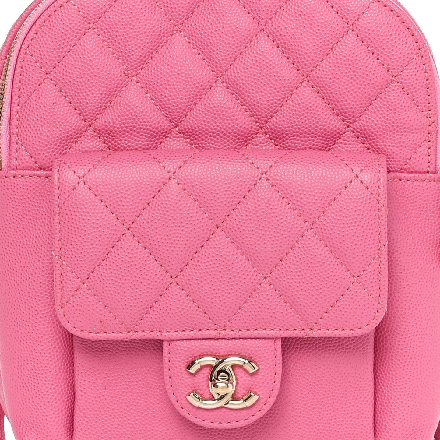 Caviar Quilted Small CC Day Backpack Pink