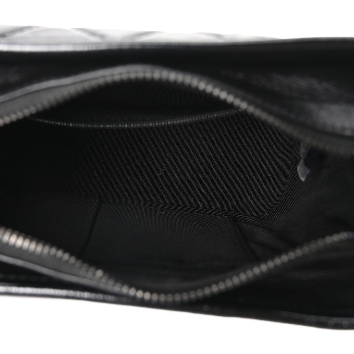 Aged Calfskin Quilted Small Gabrielle Hobo So Black