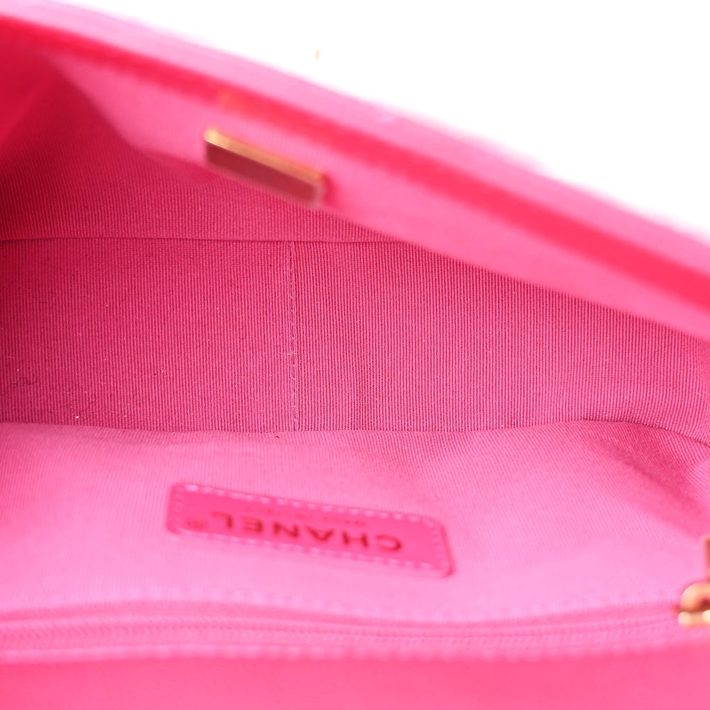 Caviar Quilted Small Twist Your Buttons Flap Fuchsia