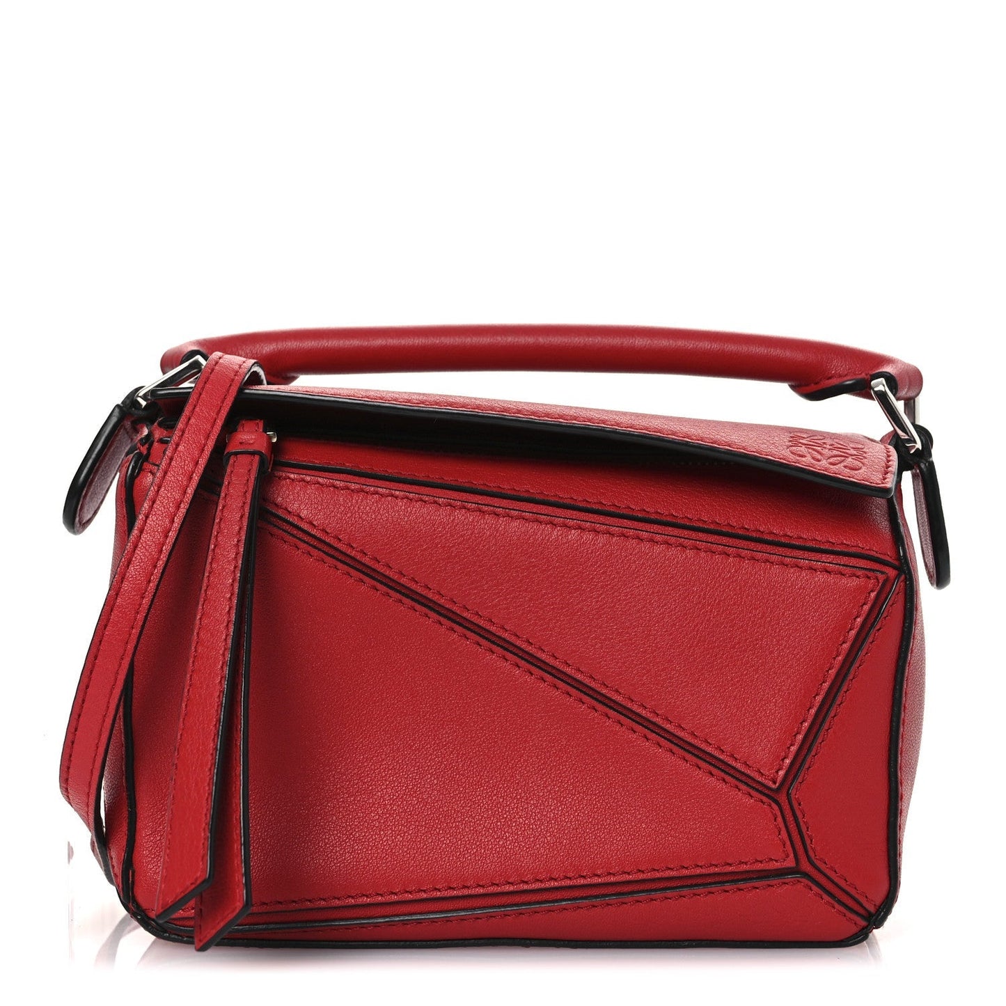 Calfskin Mini Puzzle Bag Pomodoro