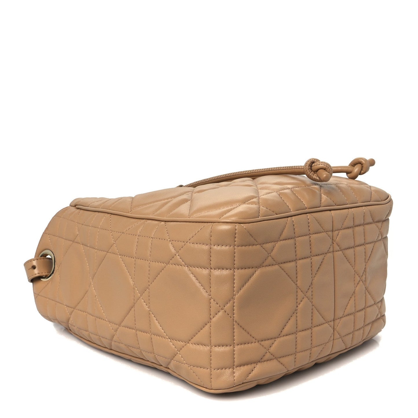 Calfskin Macrocannage Medium D-Motion Bag Light Gold