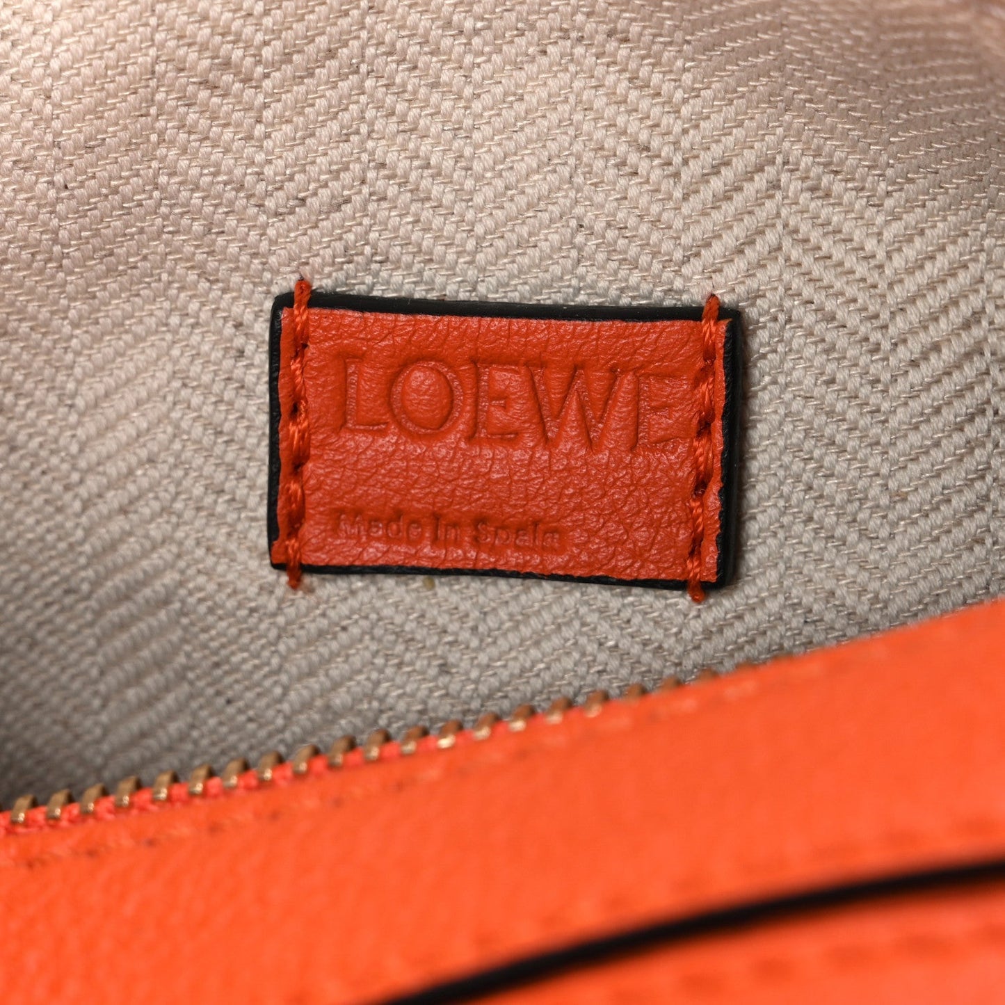 Calfskin Mini Puzzle Bag Orange