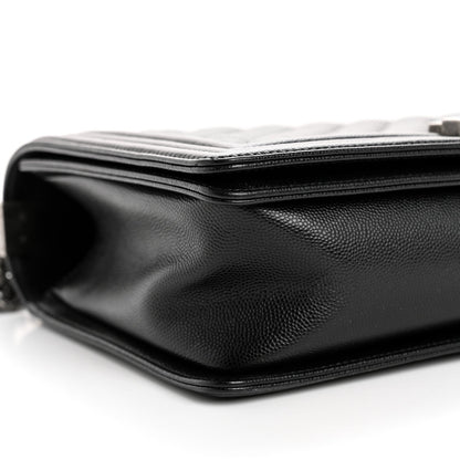 Caviar Quilted New Medium Boy Flap Black