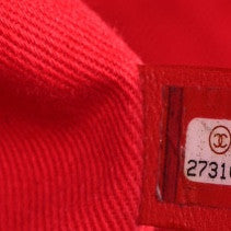Canvas Large Double Face Shopping Tote Red