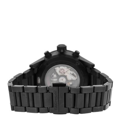 Ceramic 43mm Carrera Calibre Chronograph Automatic Watch Black CAR2090