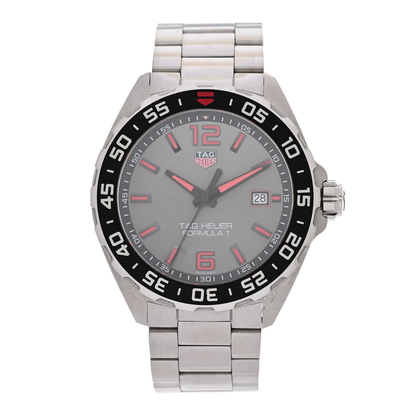 Stainless Steel 43mm Formula 1 Quartz Watch Silver WAZ1018