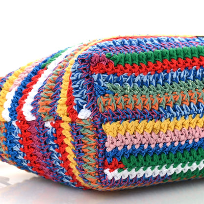 Fabric Crochet Pouch Multicolor