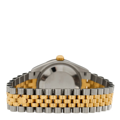 Stainless Steel 18K Yellow Gold Diamond 31mm Oyster Perpetual Datejust Watch Dark Grey Roman 278243