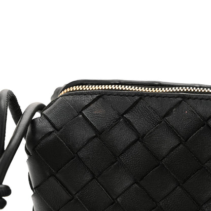 Nappa Intrecciato Mini Loop Camera Bag Black