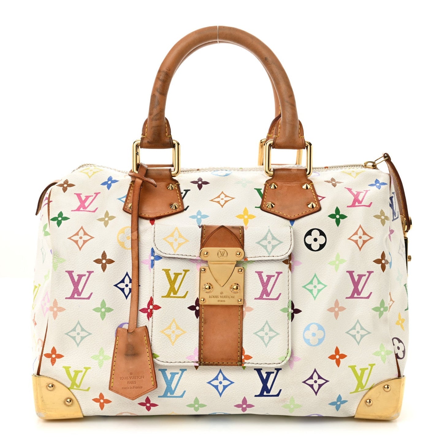 Monogram Multicolor Speedy 30 White