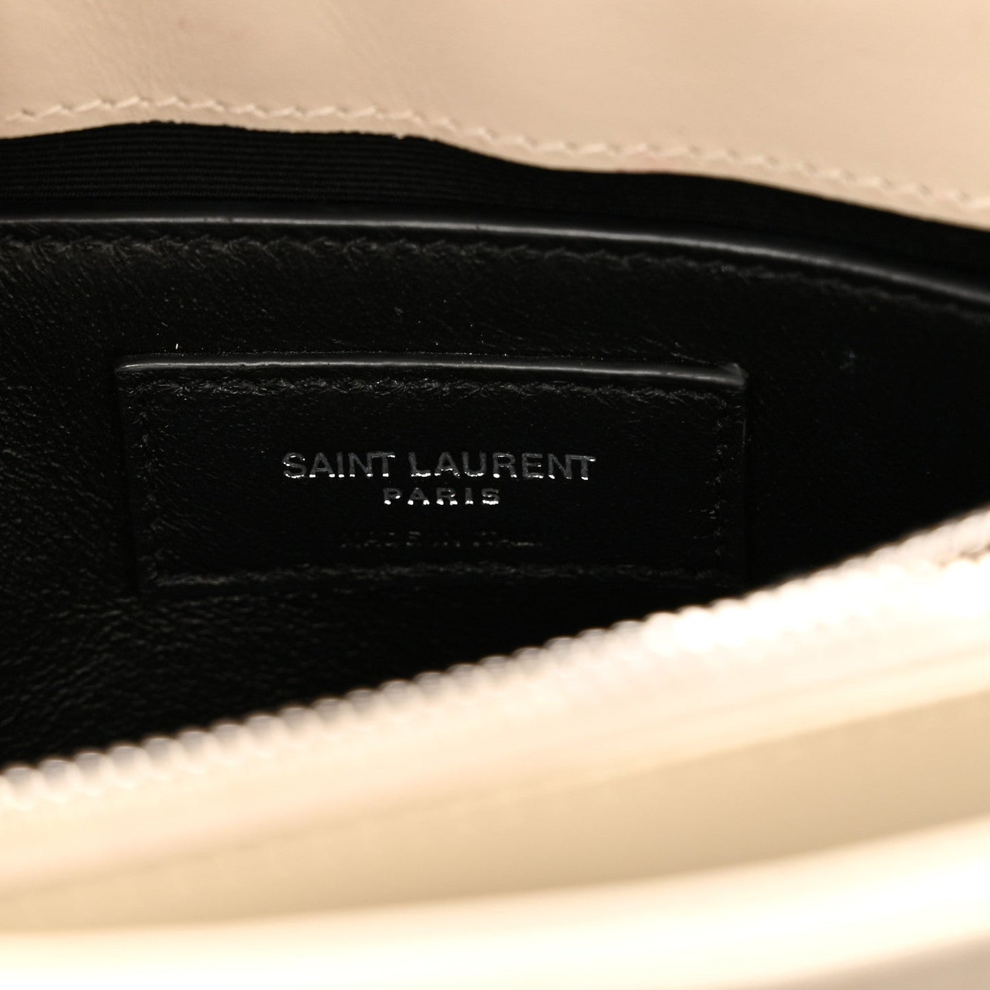 Calfskin Y Quilted Monogram Small Loulou Chain Satchel Ivory