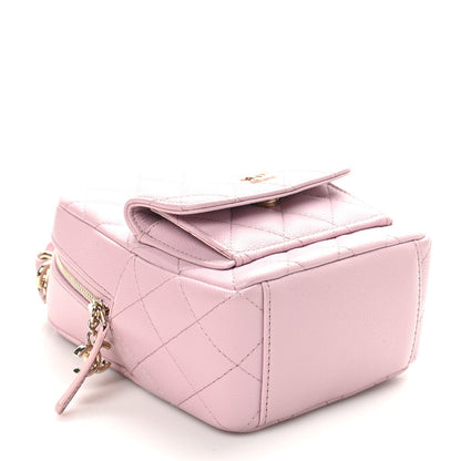 Caviar Quilted CC Mini Classic Backpack Lilac