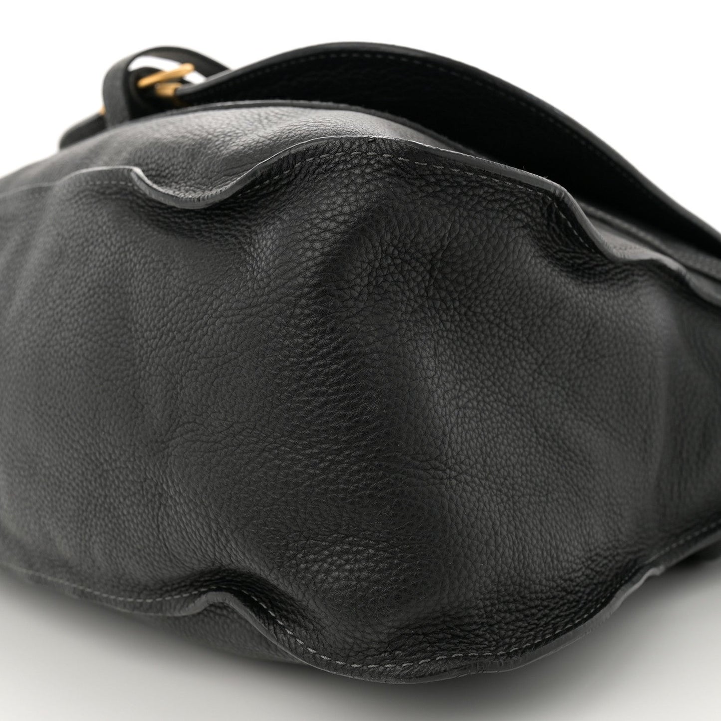 Calfskin Medium Marcie Satchel Black