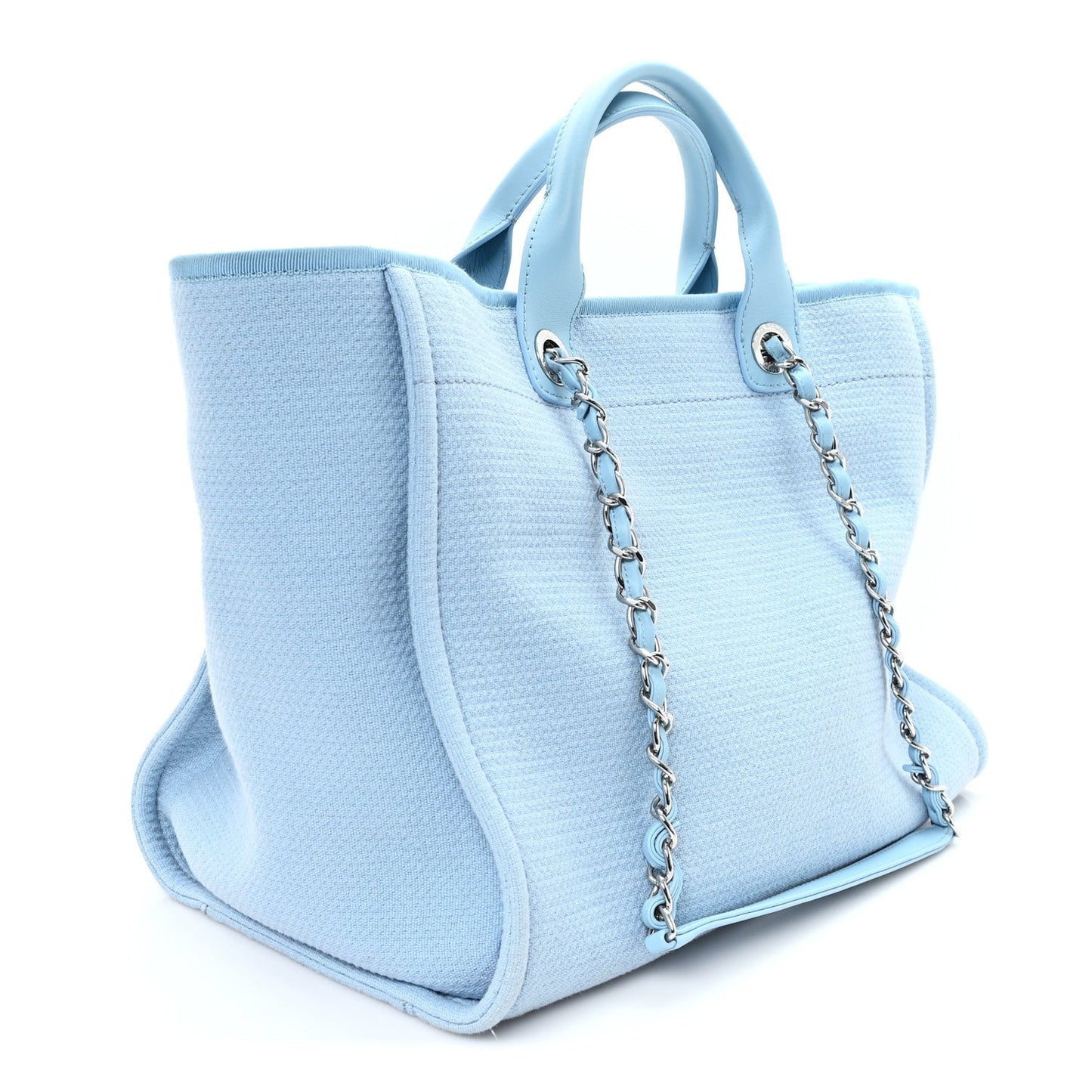 Mixed Fibers Medium Deauville Tote Light Blue