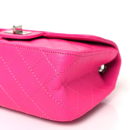 Goatskin Quilted 2.55 Reissue Mini Flap Fluorescent Pink