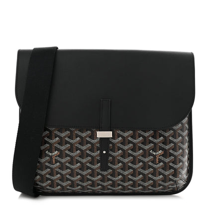 Goyardine Coursier Messenger Bag Black