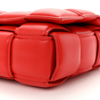 Lambskin Maxi Intreccio Padded Chain Cassette Crossbody Bag Nail Polish