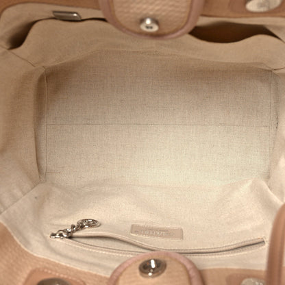 Mixed Fibers Small Deauville Tote Beige