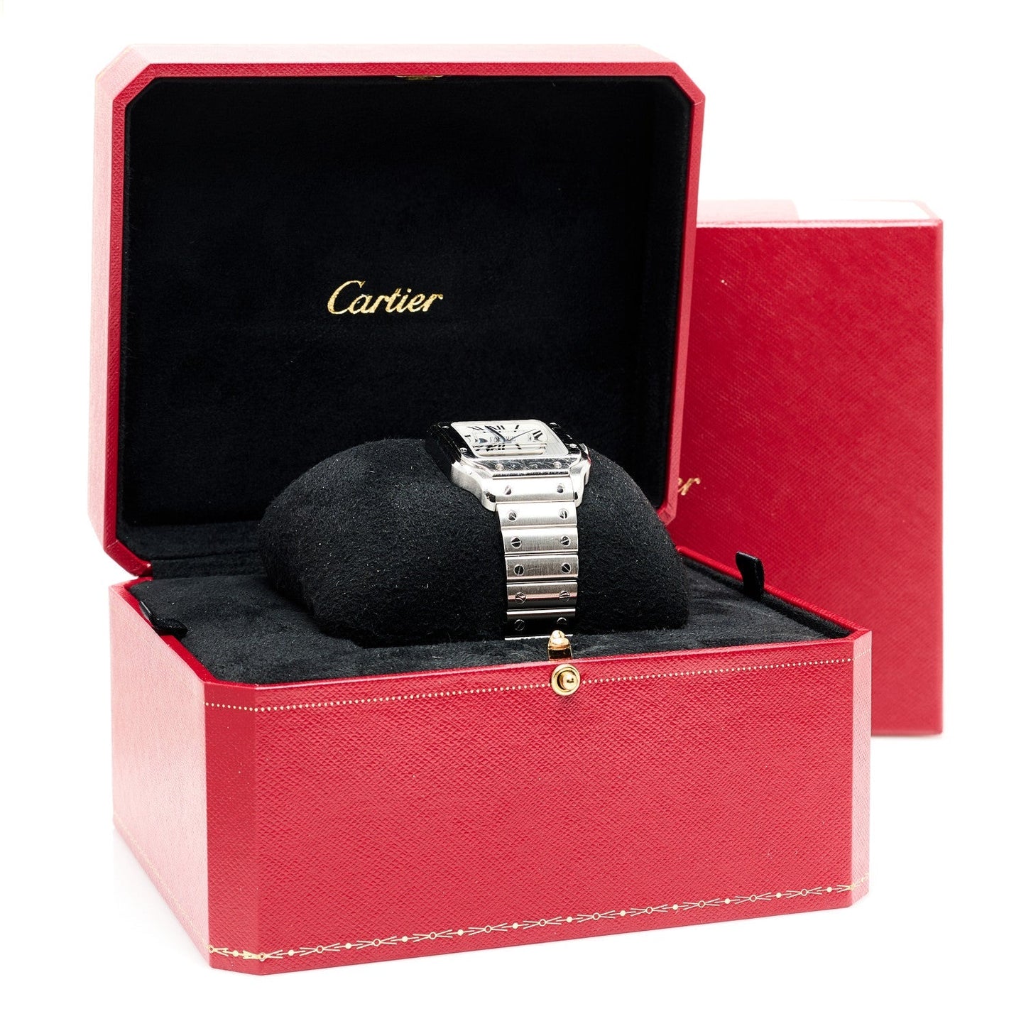 Stainless Steel 35mm Santos de Cartier Automatic Watch