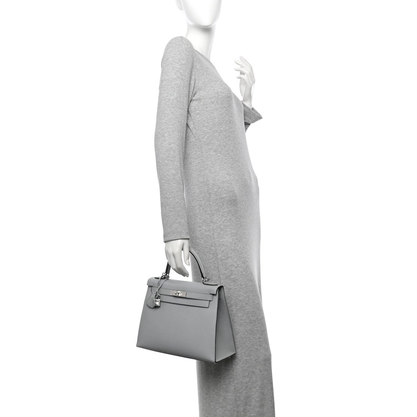 Epsom Kelly Sellier 28 Bleu Glacier