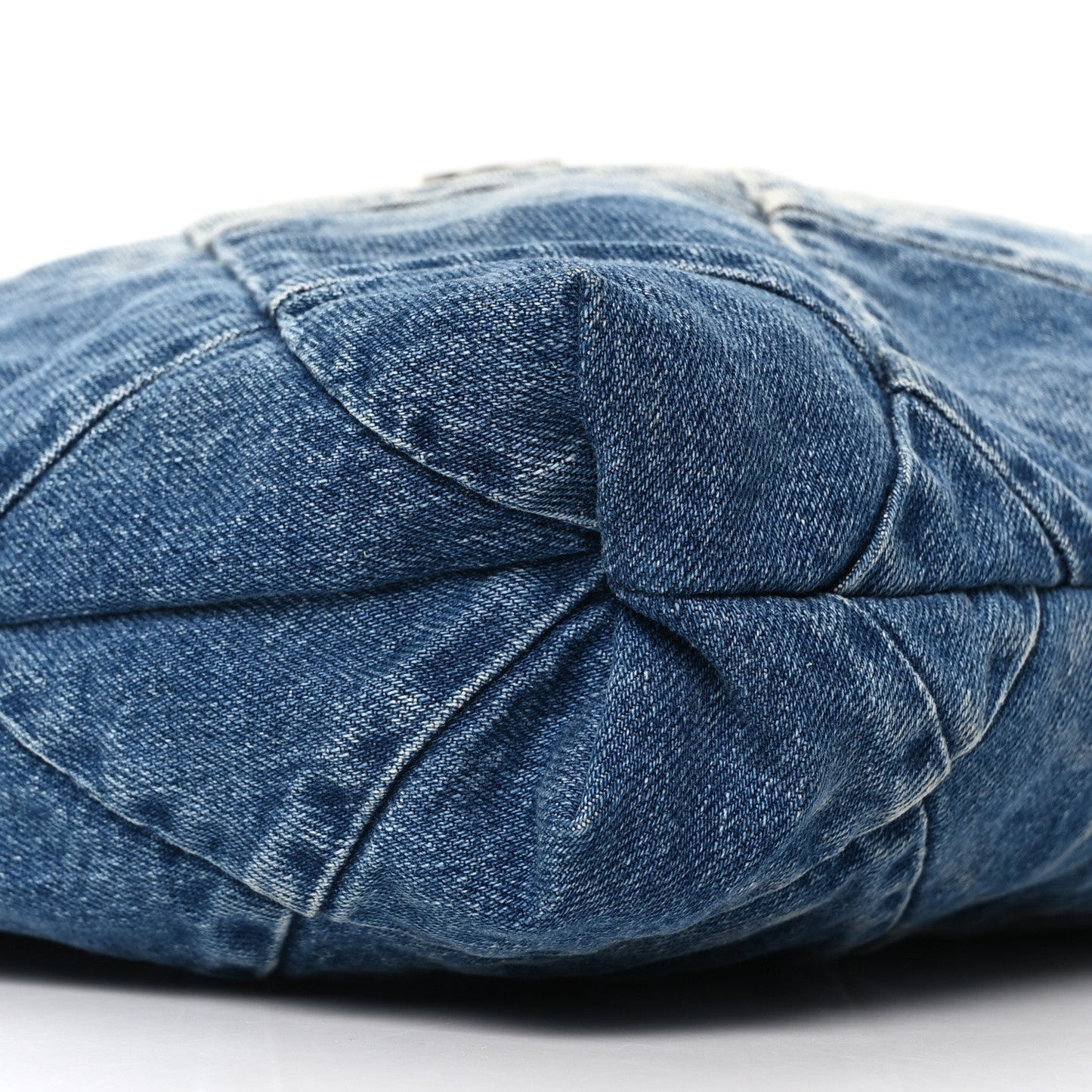 Denim Quilted Chanel 22 Blue