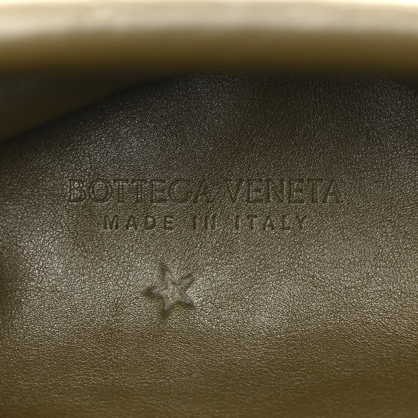 Smooth Butter Calf The Pouch Oversized Clutch  Kaki Fondent
