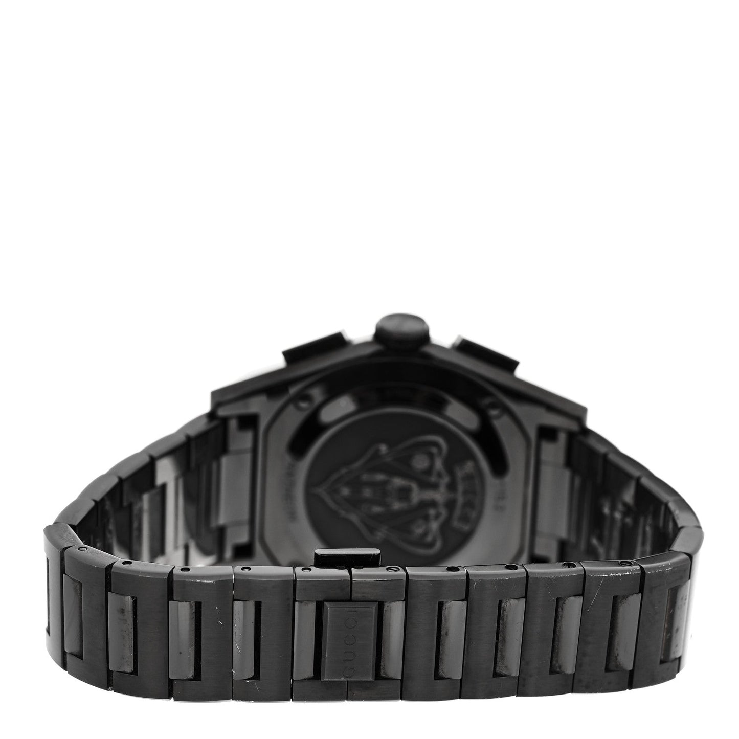 Stainless Steel 44mm Pantheon Chronograph Quartz Watch Black