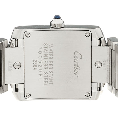 Stainless Steel 20mm Tank Francaise Quartz Watch