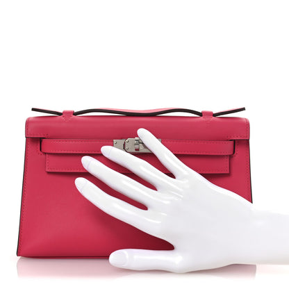 Swift Kelly Pochette Clutch Rose Extreme