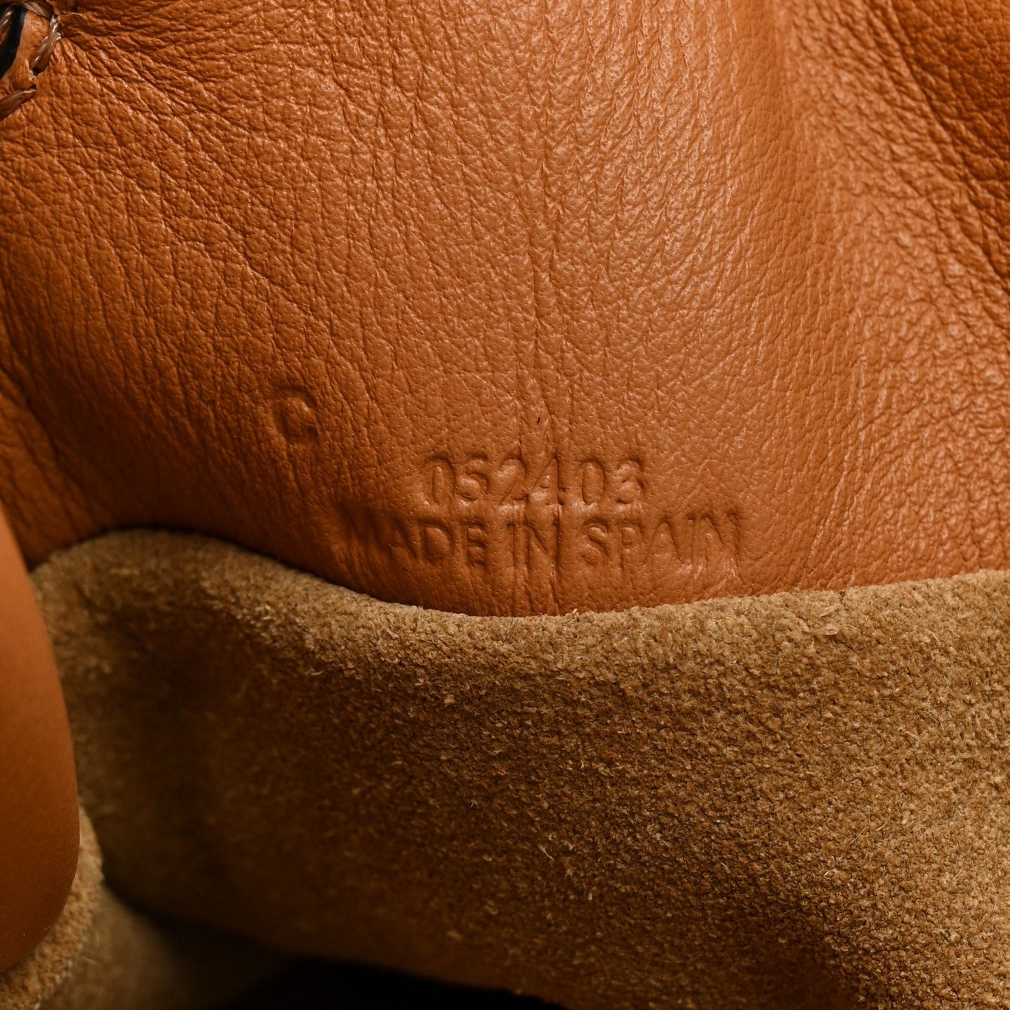 Nappa Calfskin Medium Flamenco Knot Clutch Warm Desert