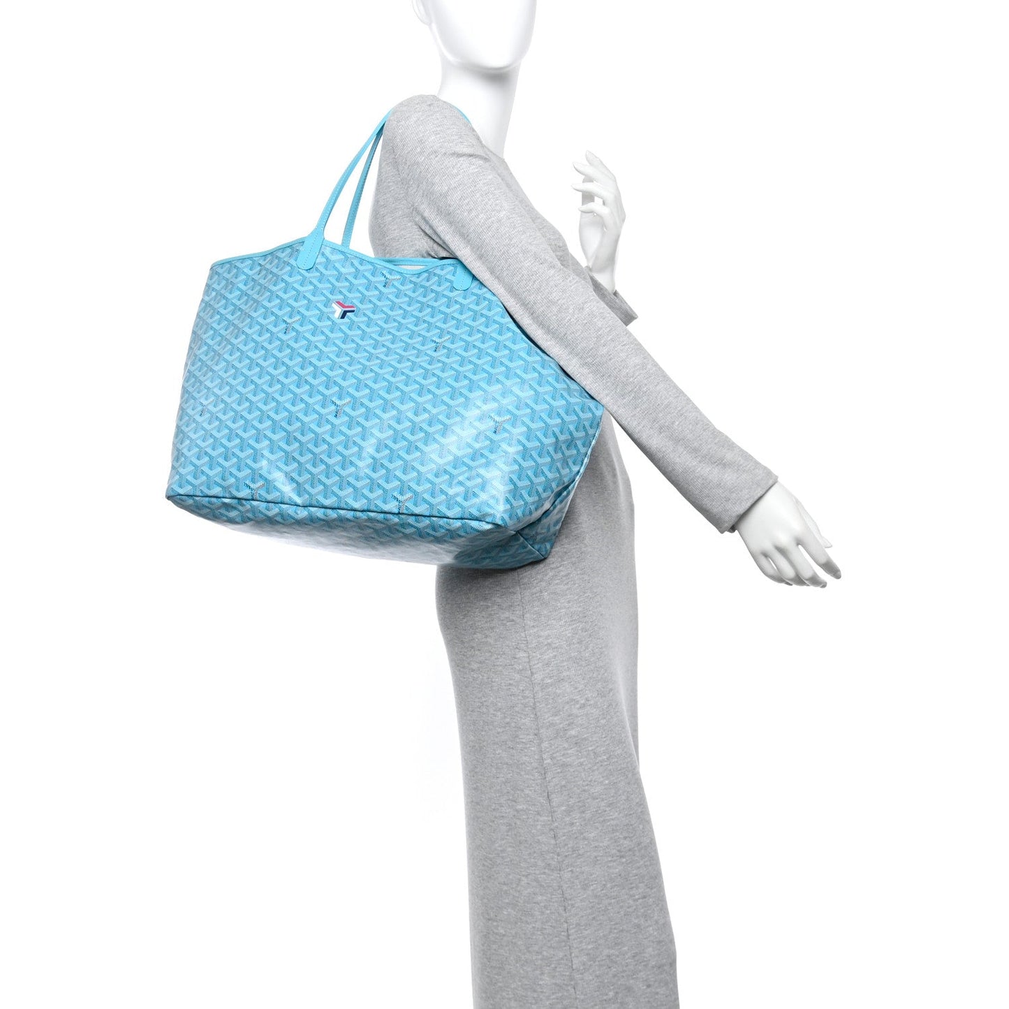 Goyardine Saint Louis GM Balise Beach Towel Set Turquoise
