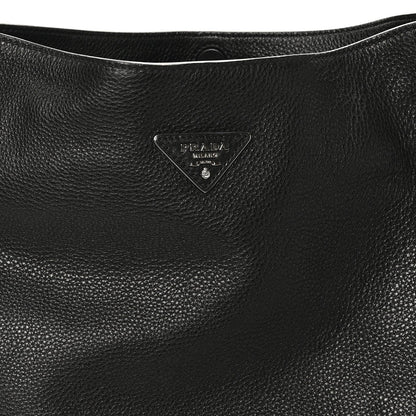 Vitello Daino Hobo Black