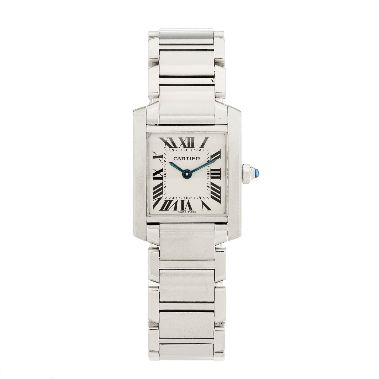 Stainless Steel 20mm Tank Francaise Quartz Watch