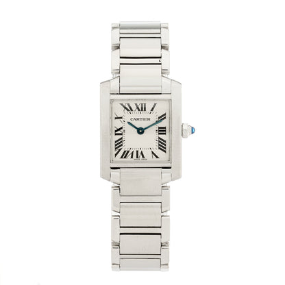 Stainless Steel 20mm Tank Francaise Quartz Watch