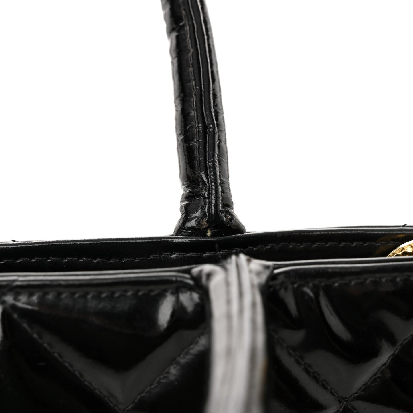 Patent Medallion Tote Black