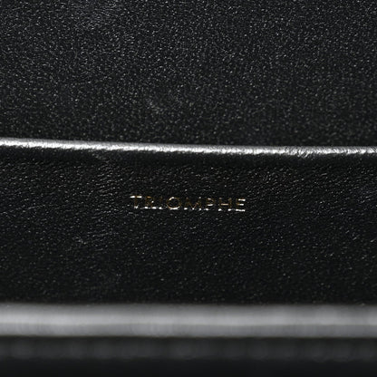 Shiny Calfskin Medium Triomphe Black
