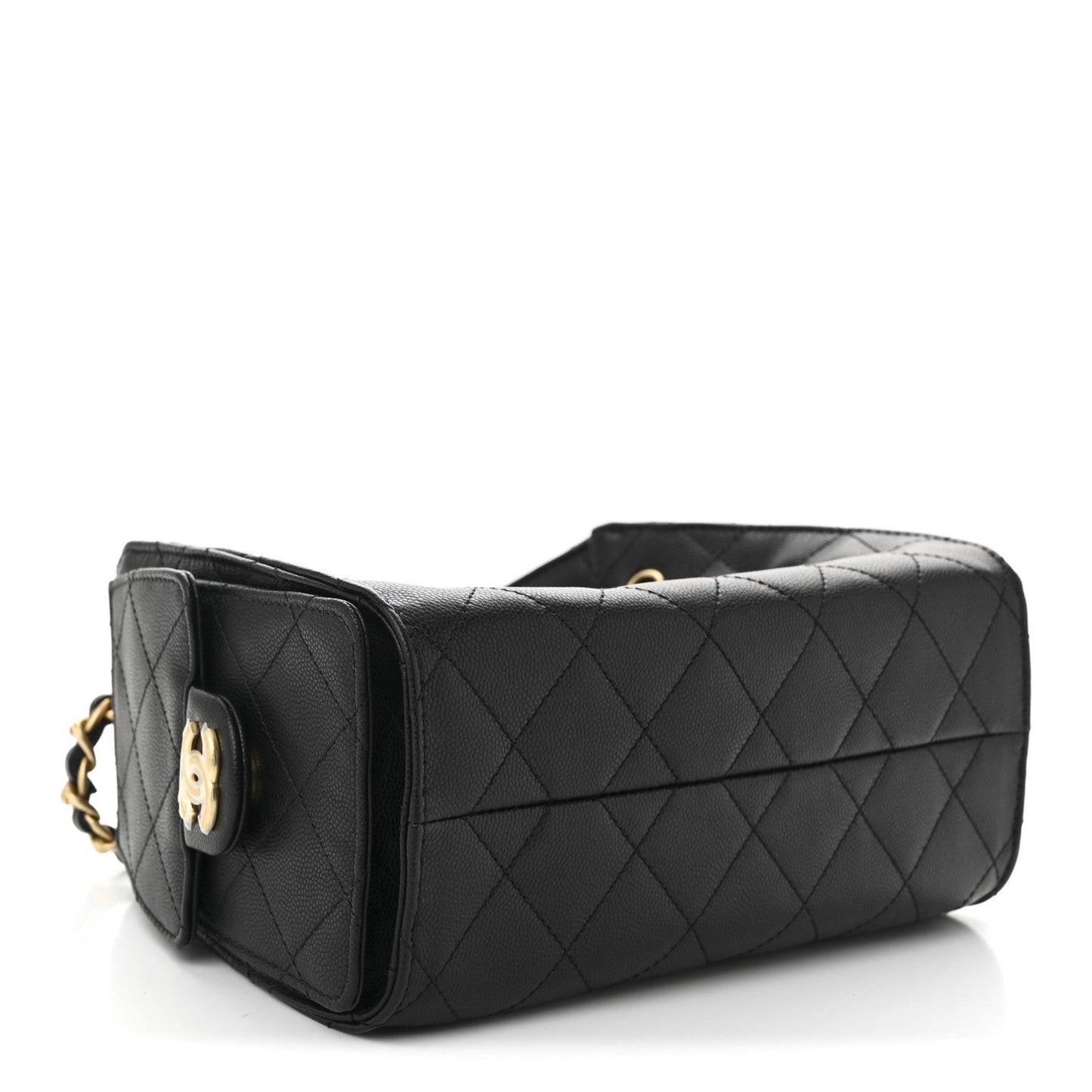 Caviar Quilted Mini Chanel 25 Handbag Black