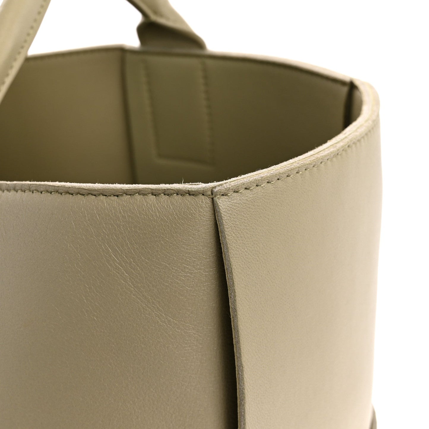Nappa Maxi Intrecciato Medium Arco Tote Travertine