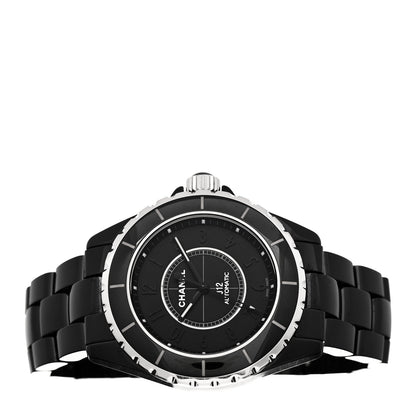 Stainless Steel Ceramic 38mm J12 Phantom Automatic Watch Black