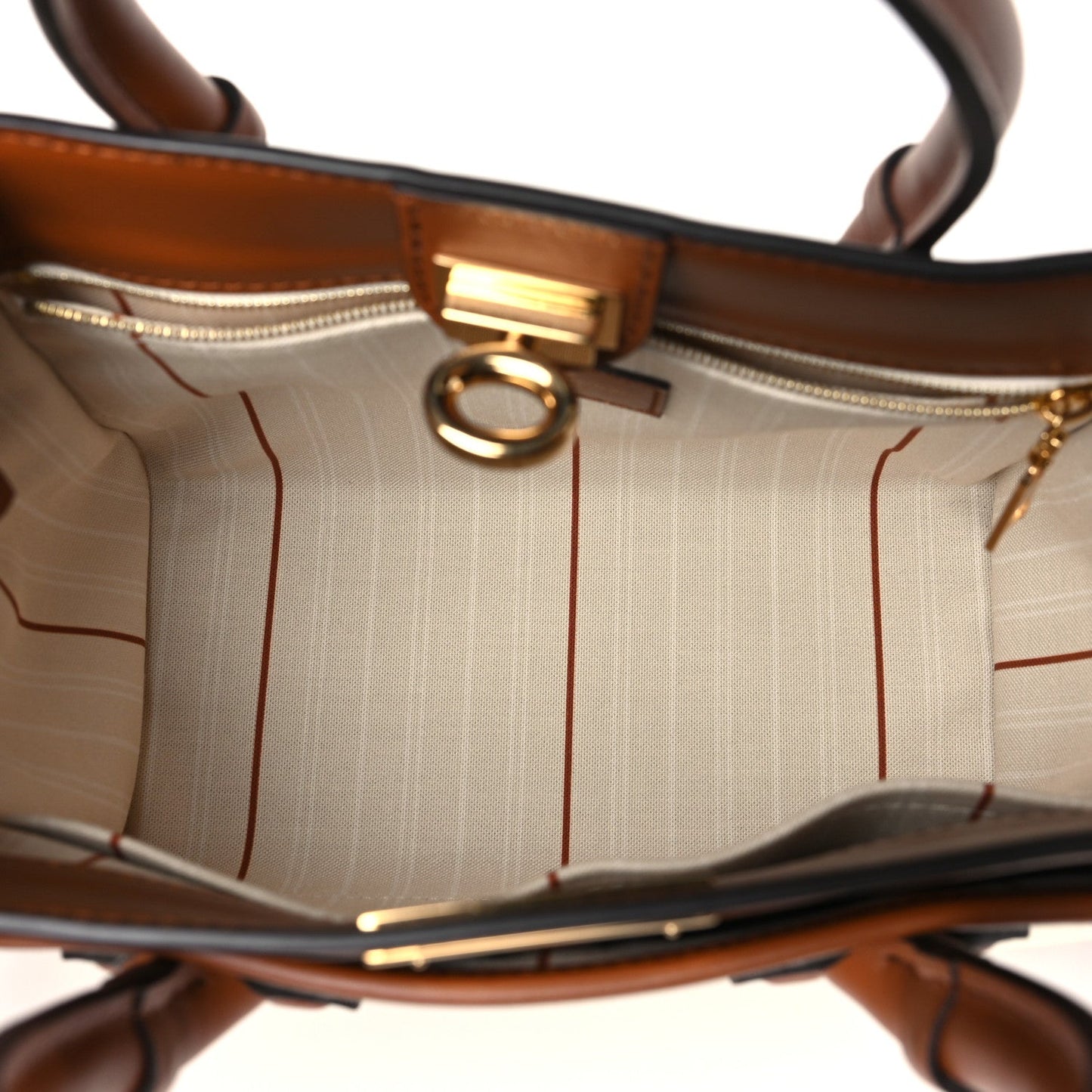 Canvas Calfskin Monogram On My Side PM Caramel Tan