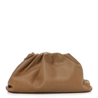 Smooth Butter Calf The Pouch Oversized Clutch Cammello