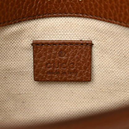 New Denim GG Monogram Dollar Calfskin Web Mini Horsebit 1955 Shoulder Bag Blue Tea Cuir Epilog