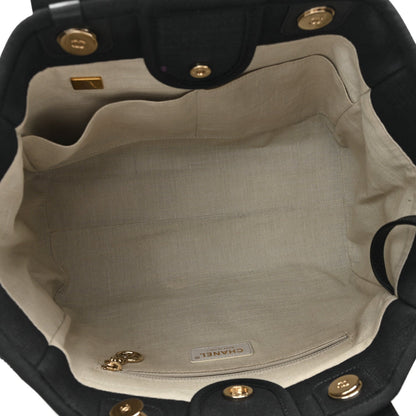 Mixed Fibers Small Deauville Tote Black