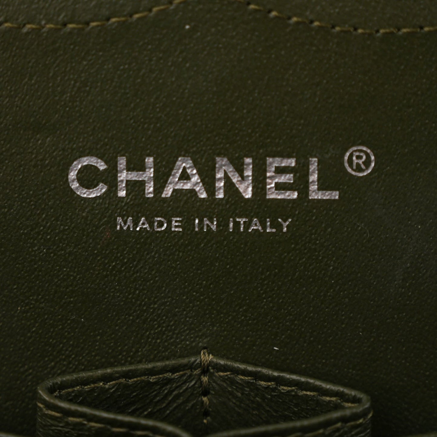 Caviar Quilted Jumbo Double Flap Green