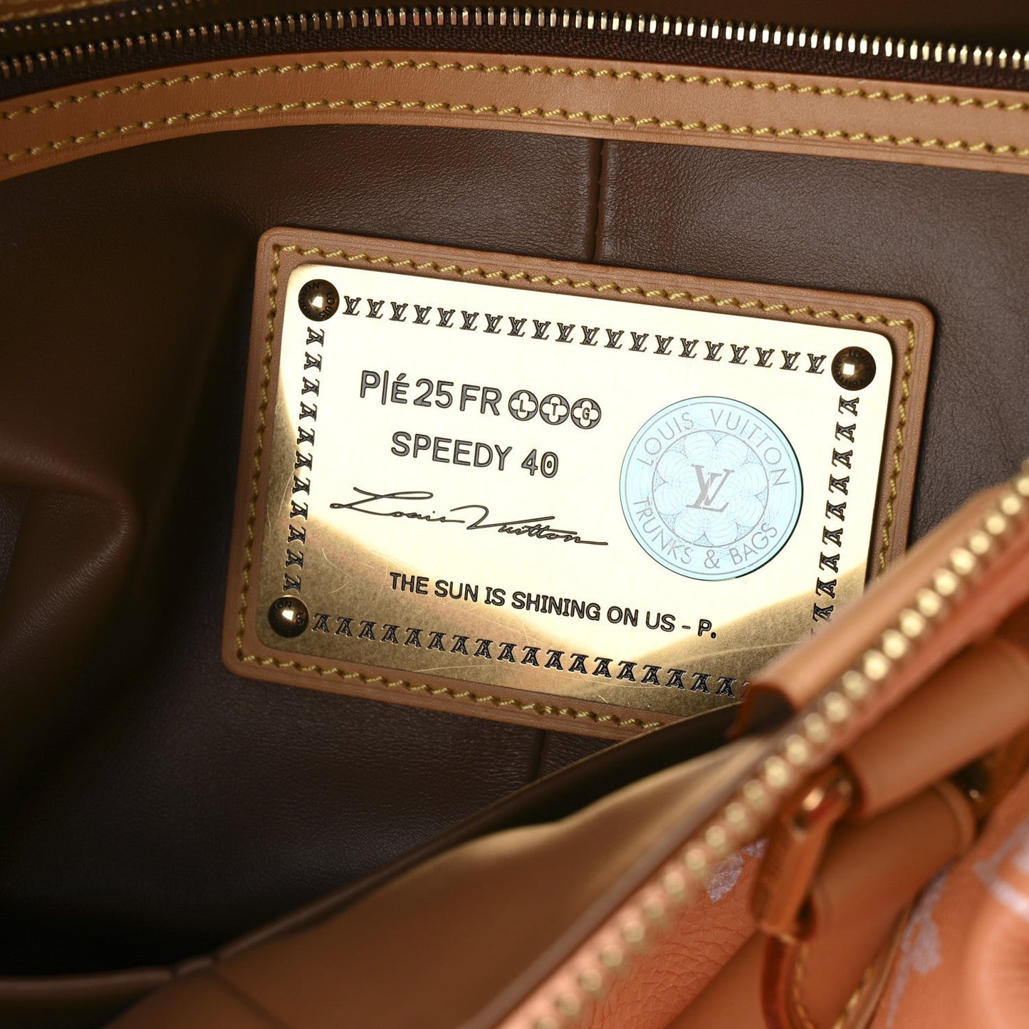 Calfskin Monogram Speedy P9 Bandouliere 40 Summer Peach