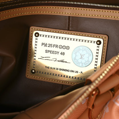 Calfskin Monogram Speedy P9 Bandouliere 40 Summer Peach