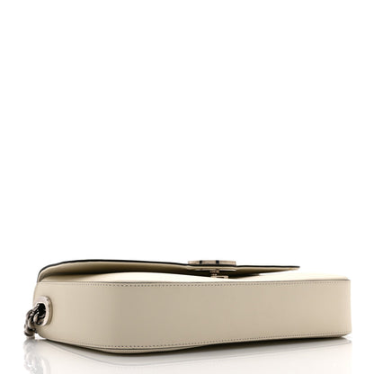 Senna Calfskin Petite GG Top Handle Shoulder Bag Mystic White
