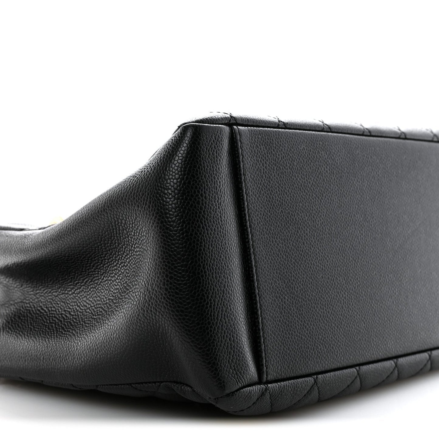 Caviar Quilted Grand Shopping Tote GST Black